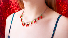 Load image into Gallery viewer, Glass Beaded Chili Pepper Necklace