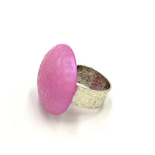 Load image into Gallery viewer, Aurora Borealis Dimpled Cocktail Ring