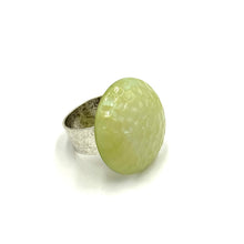 Load image into Gallery viewer, Aurora Borealis Dimpled Cocktail Ring