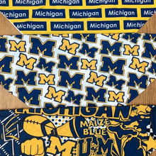 Load image into Gallery viewer, University of Michigan Pattern Bandana Top