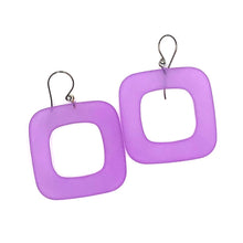 Load image into Gallery viewer, Deco Square Donut Drop Earrings