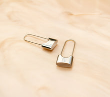 Load image into Gallery viewer, Safety Pin Titanium Earrings