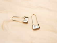 Load image into Gallery viewer, Safety Pin Titanium Earrings