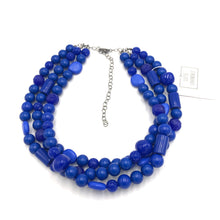 Load image into Gallery viewer, True Blue Knotted Morgan Necklace