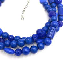 Load image into Gallery viewer, True Blue Knotted Morgan Necklace
