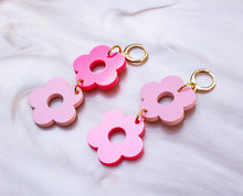 Load image into Gallery viewer, Dragon Fruit Summer Flower Earrings