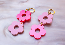 Load image into Gallery viewer, Dragon Fruit Summer Flower Earrings