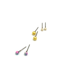 Load image into Gallery viewer, Pastel &amp; Classic Pearls Tiny Studs Earrings Set