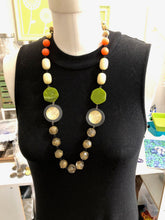 Load image into Gallery viewer, Matte Black &amp; Yellow Carmen Necklace
