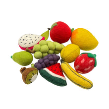 Load image into Gallery viewer, **Pre-order (Ships in 2-3 Weeks)**Handmade in Nepal 100% Wool Felt Foods Play Set for Pretend Cooking and Farmer&#39;s Market Play