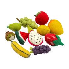 Load image into Gallery viewer, **Pre-order (Ships in 2-3 Weeks)**Handmade in Nepal 100% Wool Felt Foods Play Set for Pretend Cooking and Farmer&#39;s Market Play