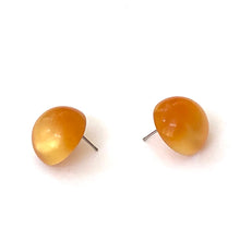 Load image into Gallery viewer, Orange Moonglow Retro Button Stud Earrings