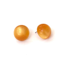 Load image into Gallery viewer, Orange Moonglow Retro Button Stud Earrings