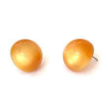 Load image into Gallery viewer, Orange Moonglow Retro Button Stud Earrings