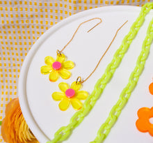 Load image into Gallery viewer, Floral Threader Earrings