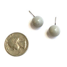 Load image into Gallery viewer, Light Grey Lucite Ball Stud Earrings