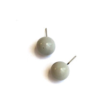 Load image into Gallery viewer, Light Grey Lucite Ball Stud Earrings
