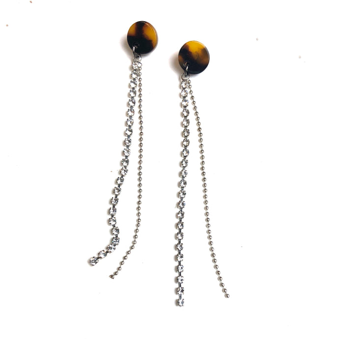 Tortoise Crystal Ella Earrings