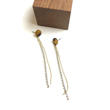 Load image into Gallery viewer, Tortoise Crystal Ella Earrings