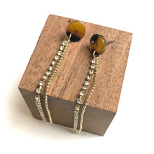 Load image into Gallery viewer, Tortoise Crystal Ella Earrings