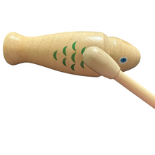 Load image into Gallery viewer, wooden-fish-guiro-hand-percussion-instrument-with-mallet