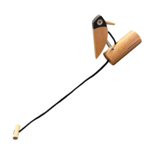 Load image into Gallery viewer, handmade-wooden-woodpecker-doorbell-spring-action-door-knocker