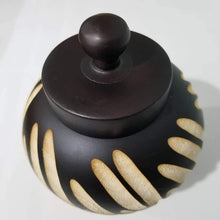 Load image into Gallery viewer, Savanna Bloom Handcrafted Wooden Jar