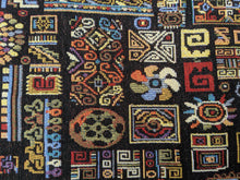 Load image into Gallery viewer, DaDa Bedding Set of 4-Pieces Ethnic Ornaments Geometric Black Tapestry Dining Placemats 13” x 19” (18118)