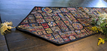 Load image into Gallery viewer, DaDa Bedding Ethnic Ornaments Geometric Black Elegant Woven Tapestry Dining Table Runner (18118)