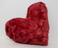 Load image into Gallery viewer, DaDa Bedding Luxury Romantic Valentine Heart Shaped Red Throw Pillow - 16” x 14”