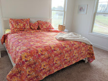 Load image into Gallery viewer, DaDa Bedding Lovely Pop of Colors Lightweight Reversible Quilted Bedspread Set (KBJ1625)