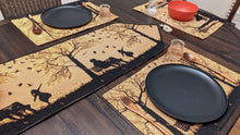 Load image into Gallery viewer, DaDalogy Autumn Birds Family Gathering Woven Tapestry Dining Table Runner (18198)