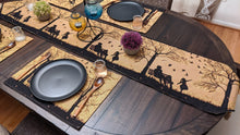 Load image into Gallery viewer, DaDalogy Autumn Birds Family Gathering Woven Tapestry Dining Table Runner (18198)