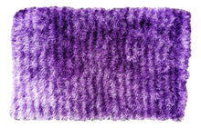 Load image into Gallery viewer, DaDa Bedding Shaggy Soft Door Mat Carpet Rug - 20" x 32" Striped Shiny Purple Lavender