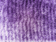 Load image into Gallery viewer, DaDa Bedding Shaggy Soft Door Mat Carpet Rug - 20" x 32" Striped Shiny Purple Lavender