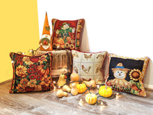 Load image into Gallery viewer, Tache Country Farmhouse Rooster Hens Woven Tapestry Throw Pillow Cover (13139CC)