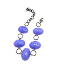 Load image into Gallery viewer, Lavender Jelly Bean Stations Bracelet