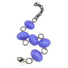 Load image into Gallery viewer, Lavender Jelly Bean Stations Bracelet
