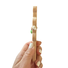 Load image into Gallery viewer, Wooden Bear Rattle Shaker – Green Bell Edition