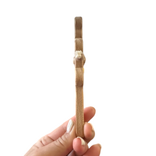 Load image into Gallery viewer, Wooden Bear Rattle Shaker – Yellow Bell Edition