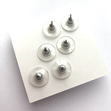 Load image into Gallery viewer, Sky Stud Earring Set | 8mm Vintage Lucite Triple Studs Set