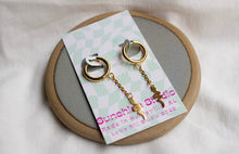 Load image into Gallery viewer, Titanium Snake Dangle Chain Earrings