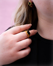 Load image into Gallery viewer, Titanium Midnight Dynasty Ring
