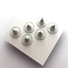 Load image into Gallery viewer, Jewel Tone Batik Mix Stud Earring Set | 8mm Vintage Lucite Triple Studs Set