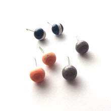 Load image into Gallery viewer, Sunset Mist Stud Earring Set | 8mm Vintage Lucite Triple Studs Set