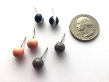 Load image into Gallery viewer, Sunset Mist Stud Earring Set | 8mm Vintage Lucite Triple Studs Set