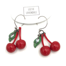 Load image into Gallery viewer, Cherry Bombshell Drop Earrings