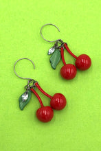 Load image into Gallery viewer, Cherry Bombshell Drop Earrings
