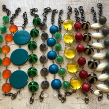 Load image into Gallery viewer, Hot Pink Matte Lucite Bubble Stations Bracelet