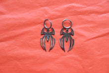 Load image into Gallery viewer, "Wicked Awesome" Spider Titanium Earrings